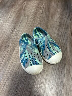 Native Blue & Green Slip-On Water Shoes